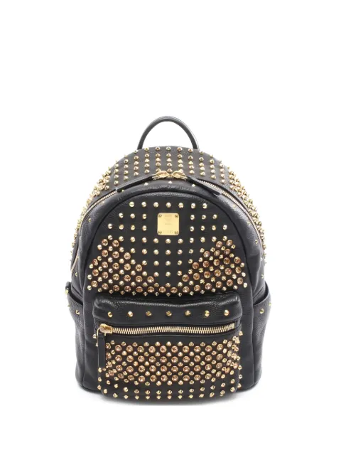 MCM Pre-Owned studded top-handle backpack 
