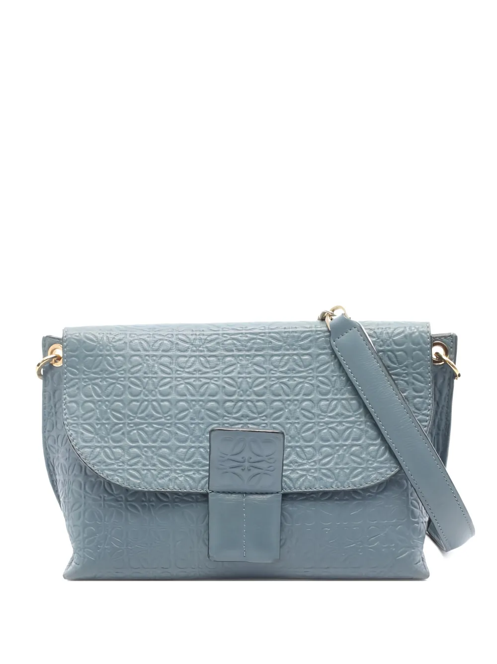 Loewe Pre-Owned 2000s Avenue anagram shoulder bag - Blu