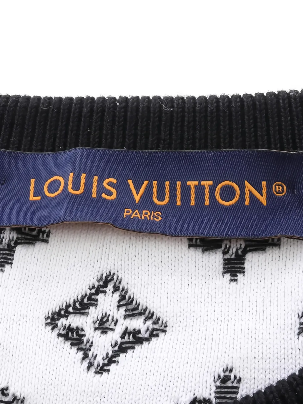  Louis Vuitton Pre-owned Gradient Knit Crew-neck Sweatshirt - Black 
