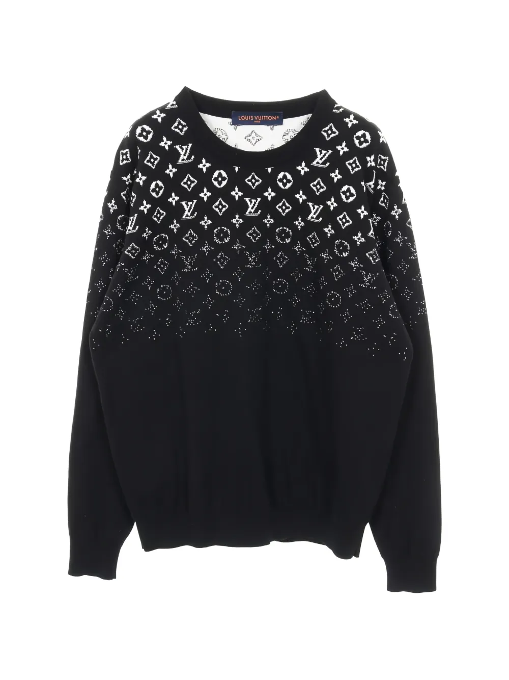 Louis Vuitton Pre-Owned gradient knit crew-neck sweatshirt - Nero