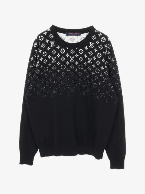 Louis Vuitton Pre-Owned sudadera tejida con efecto degradado