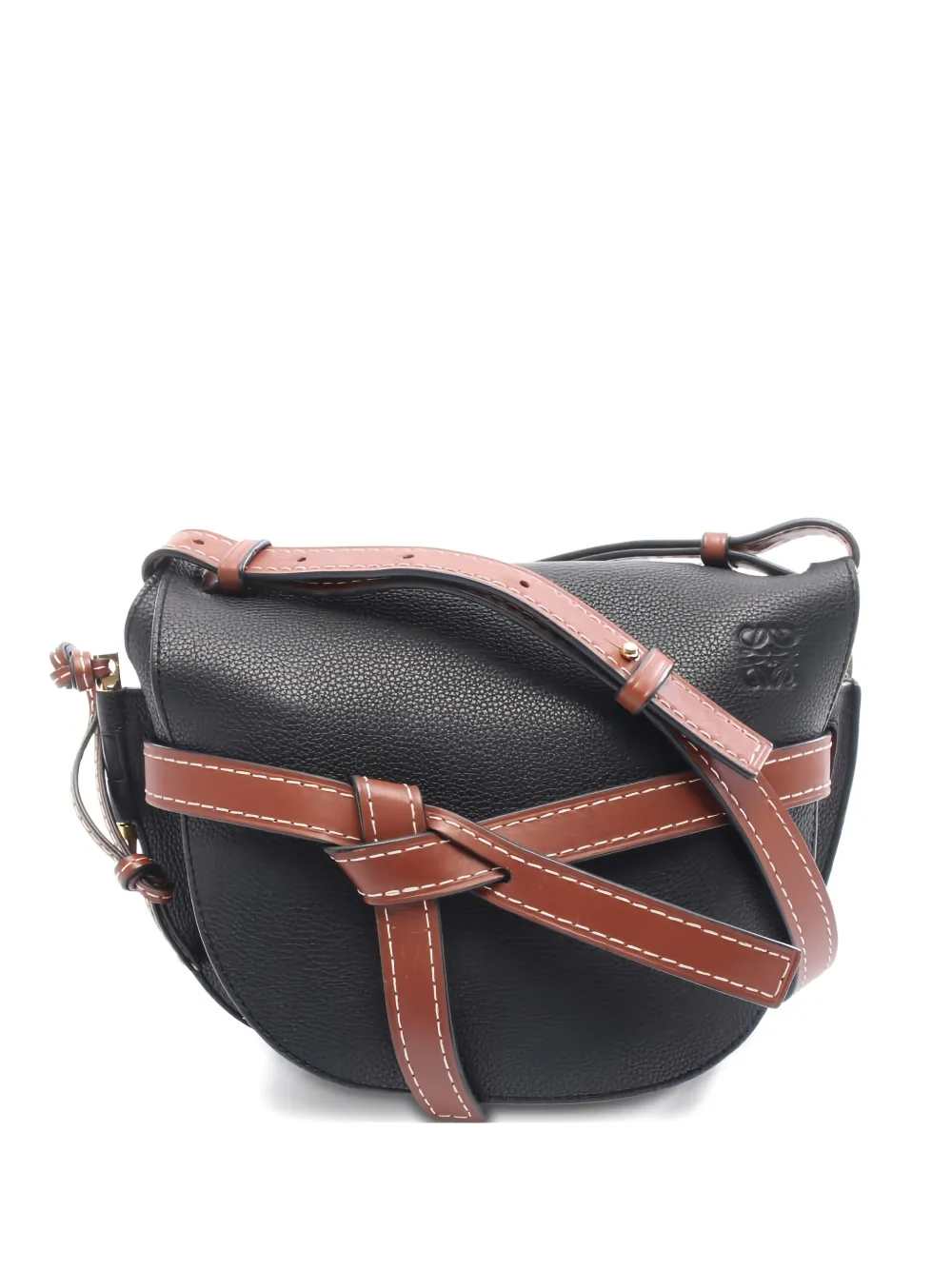 Loewe Pre-Owned small Gate leather shoulder bag - Nero
