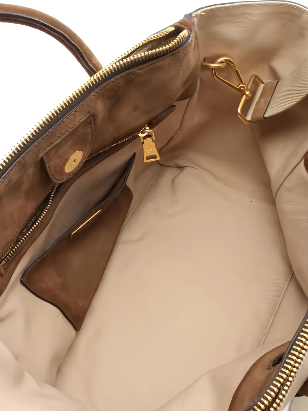 Canvas Suede Tote Bag