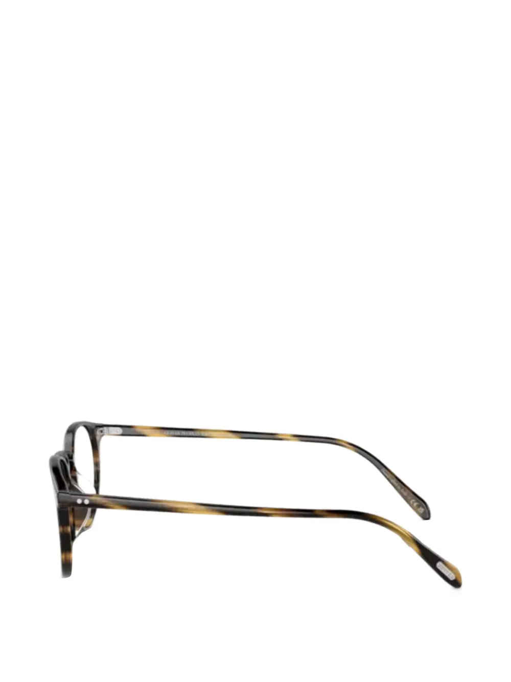 Oliver Peoples Bril met rond montuur Bruin