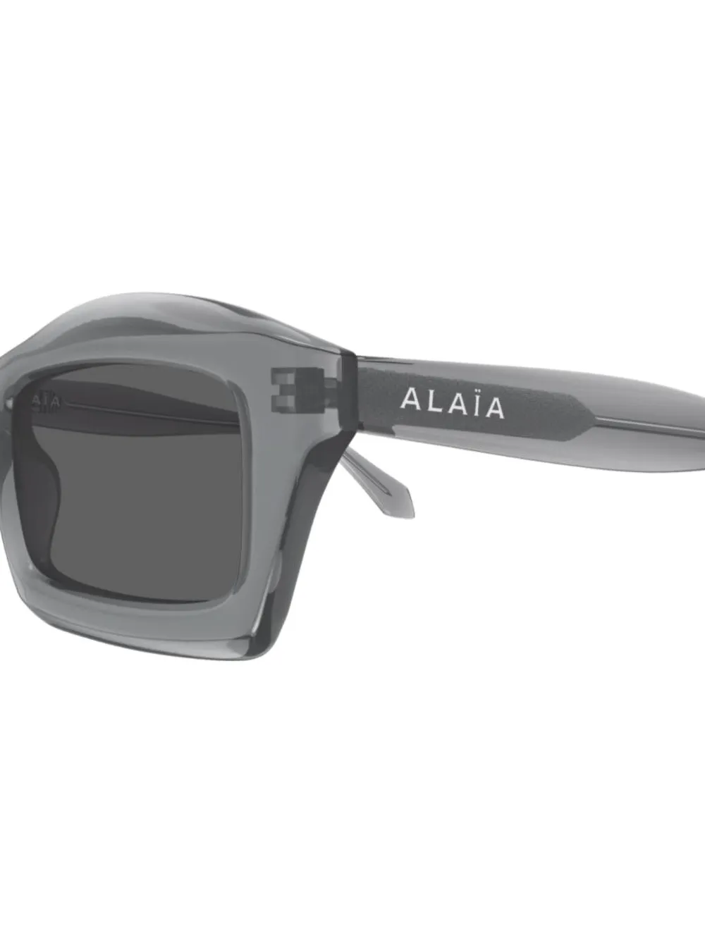 Alaia Eyewear Zonnebril met rechthoekig montuur Grijs