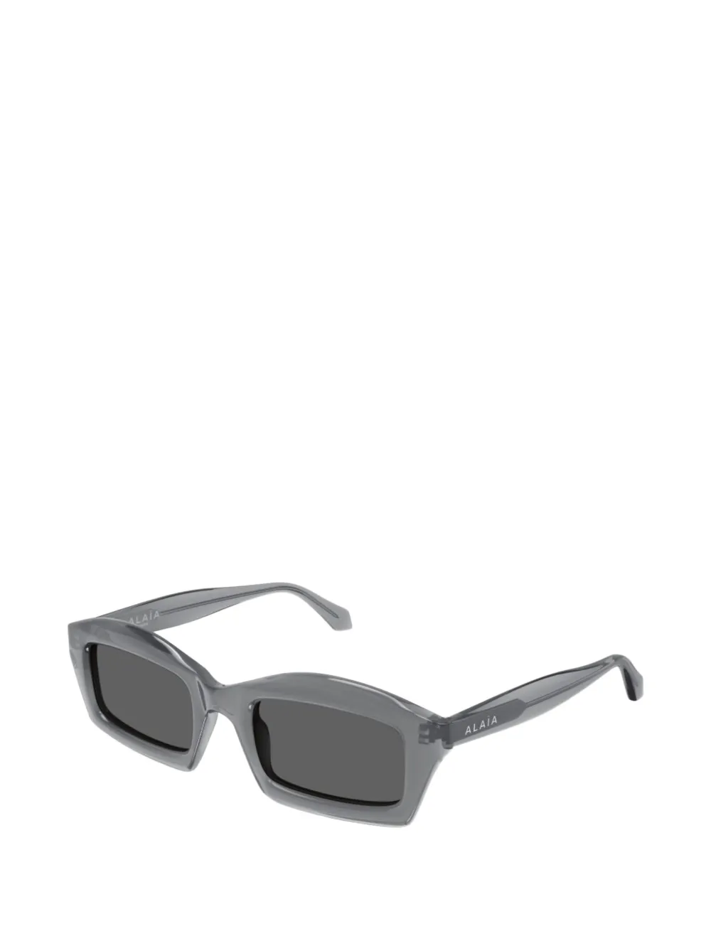 Alaia Eyewear Zonnebril met rechthoekig montuur Grijs