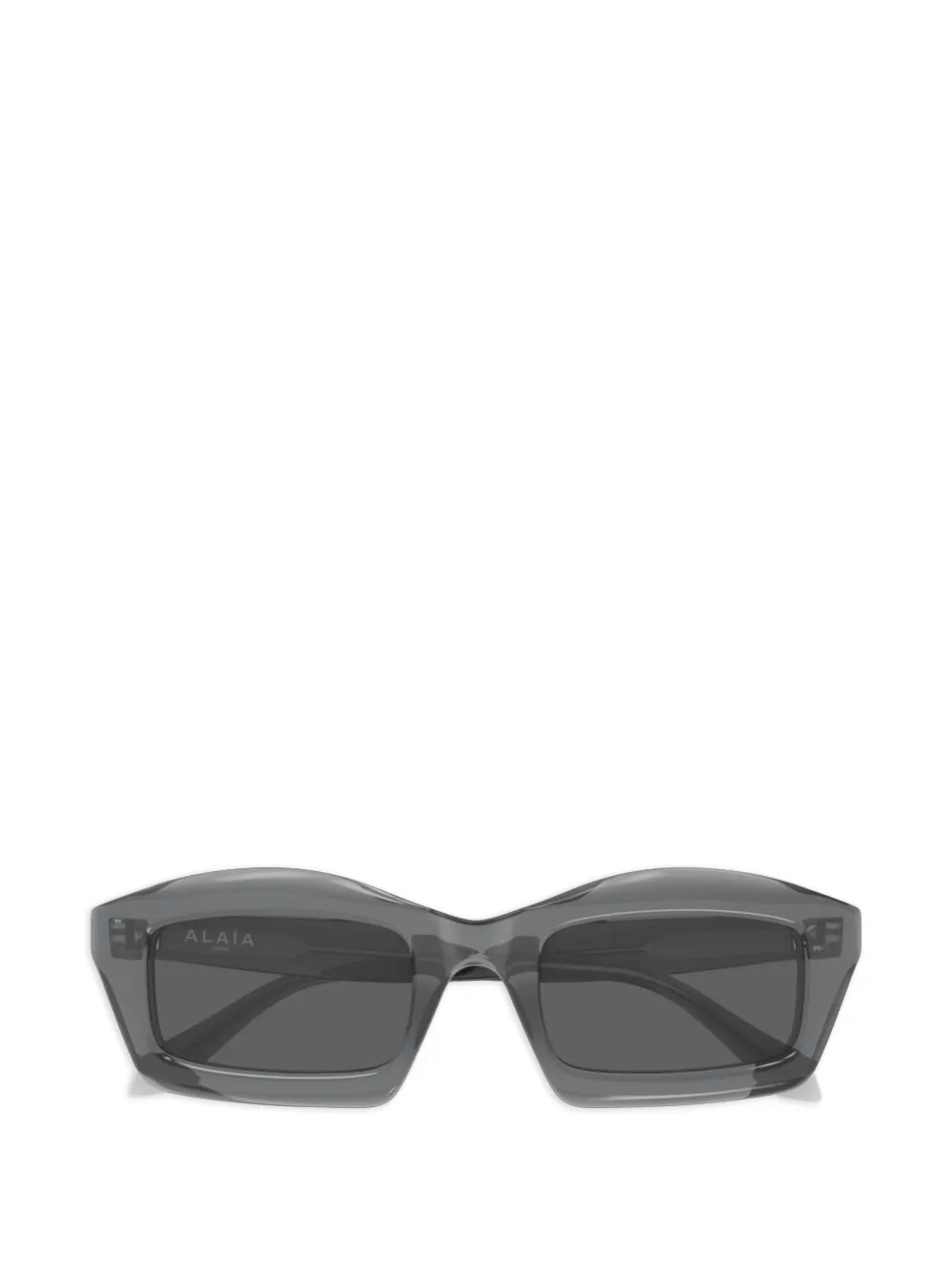 Alaia Eyewear Zonnebril met rechthoekig montuur Grijs