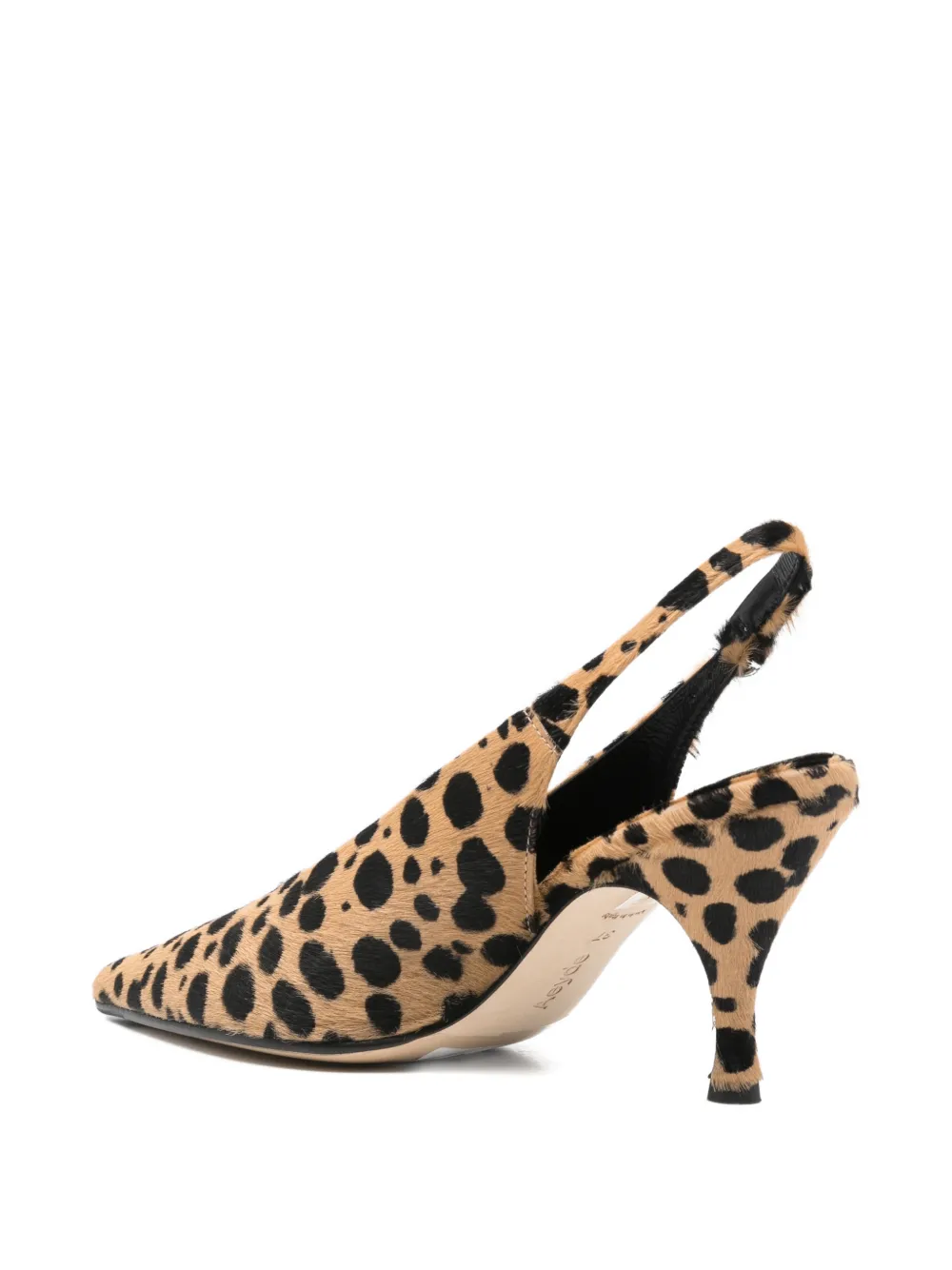 Aeyde Carla pumps met dierenprint Beige