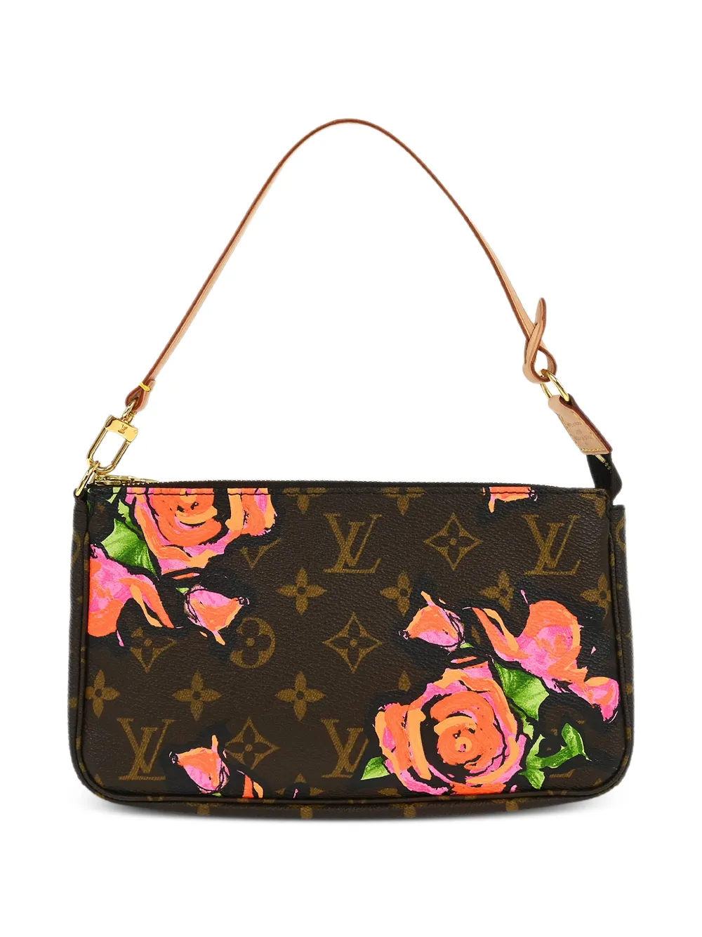 Louis Vuitton Pre-Owned x Stephen Sprouse Borsa tote Pochette Accessoires Monogram Rose 2007 - Marrone
