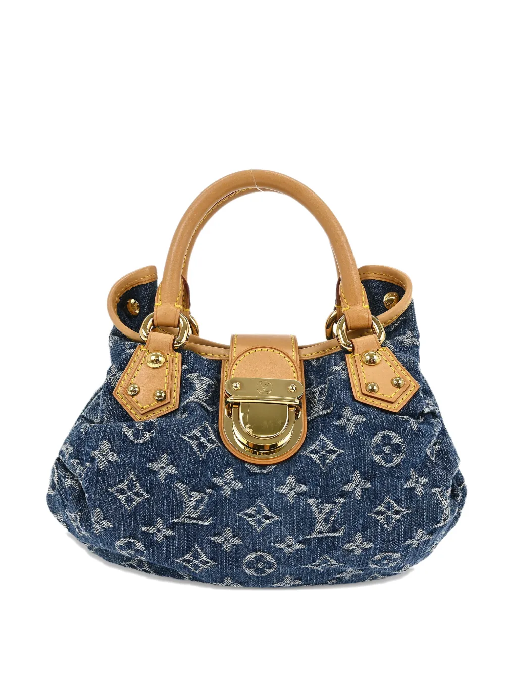 Louis Vuitton Pre-Owned Borsa tote denim con monogramma 2006 - Blu
