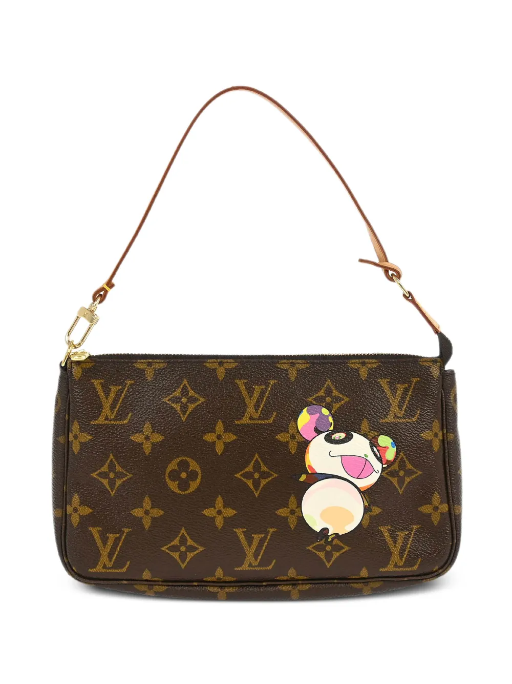 Louis Vuitton Pre-Owned x Takashi Murakami Borsa a spalla Panda Pochette 2004 - Marrone