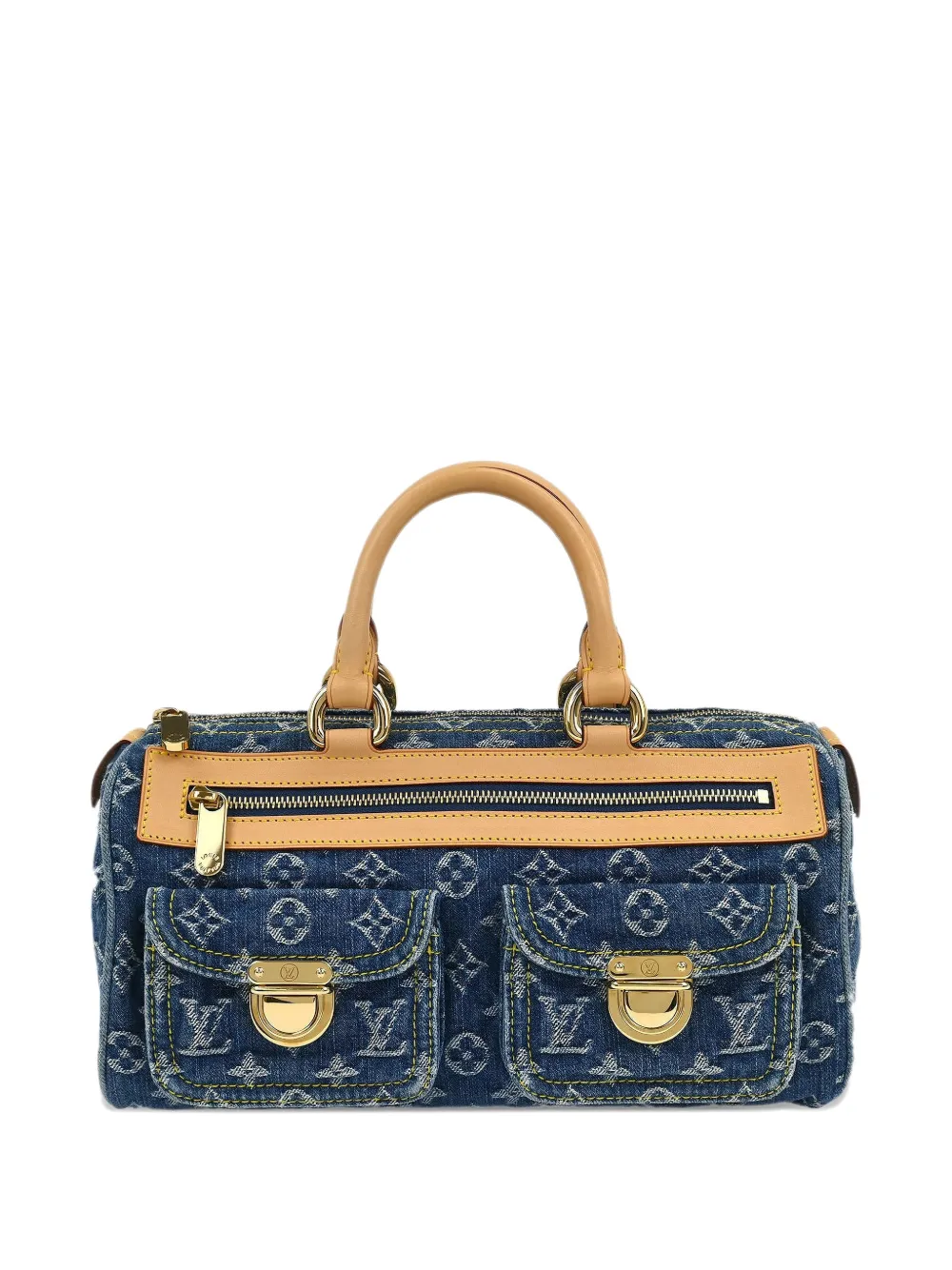 Louis Vuitton Pre-Owned 2005 Neo Speedy Jeans-Tote Bag mit Monogramm - Blau