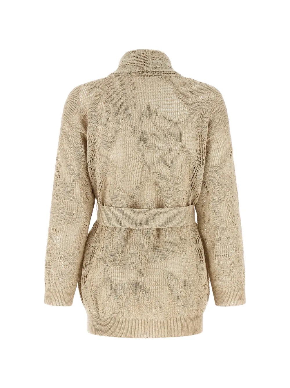  Brunello Cucinelli Crochet Sequin Cardigan - Neutrals 