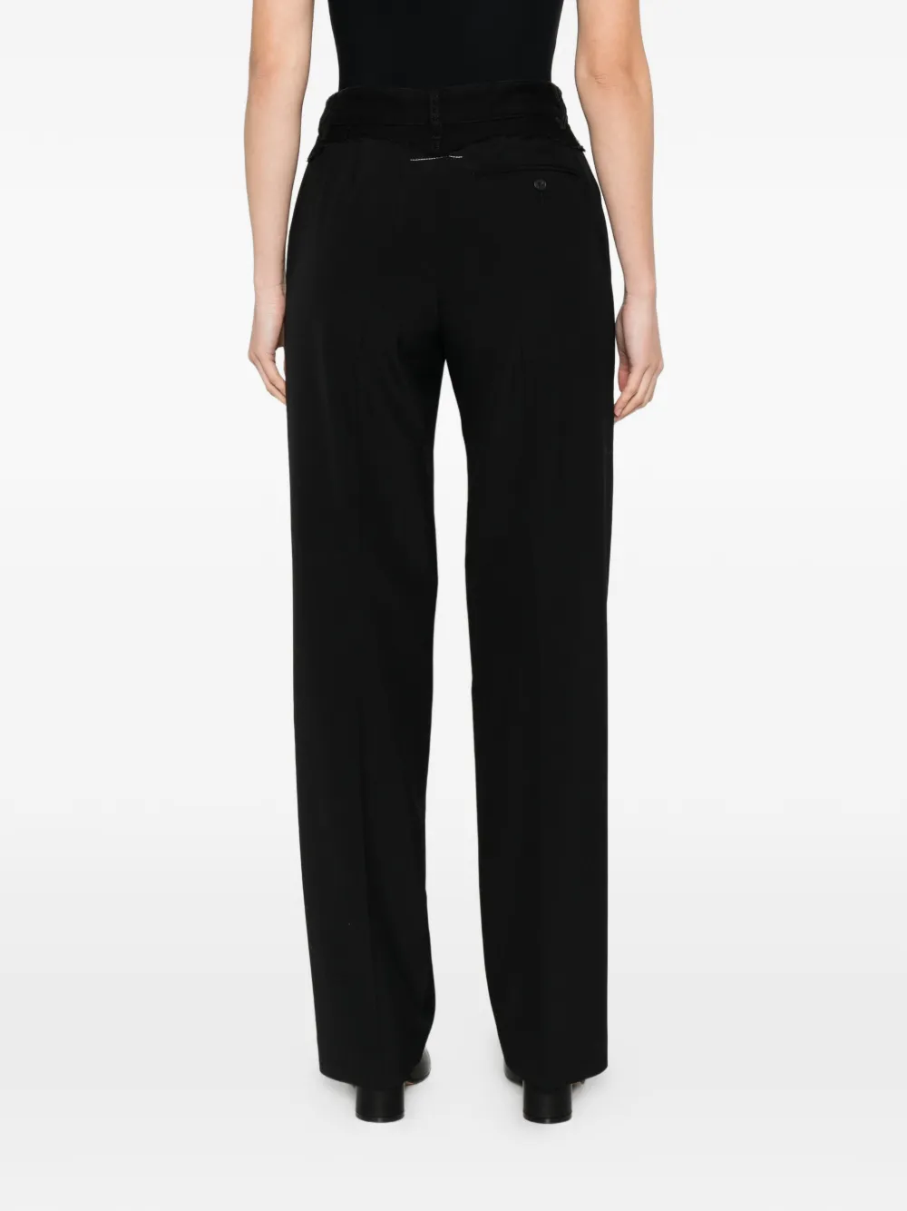 MM6 Maison Margiela High waist broek Zwart