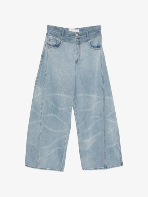 Feng Chen Wang jeans anchos con motivo