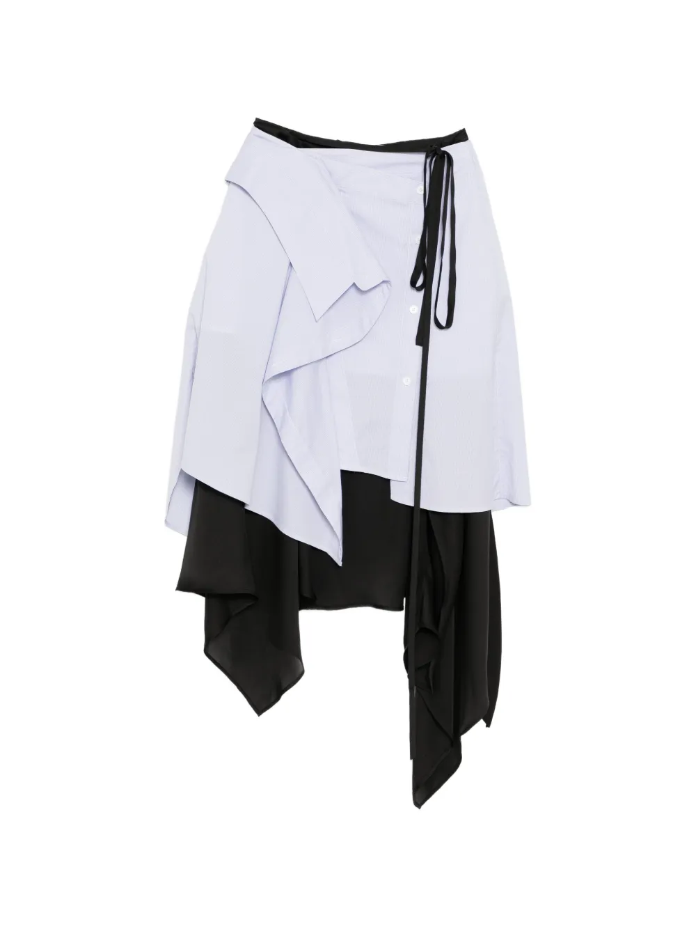 Feng Chen Wang deconstruction wrap skirt - Blu