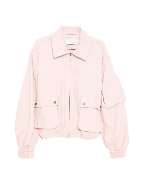 Feng Chen Wang veste bomber à écusson à logo et manches longues