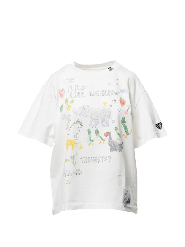 maison mihara yasuhiro Maison プリント Tシャツ Maison MIHARA YASUHIRO プリント Tシャツ | ホワイト | FARFETCH JP
