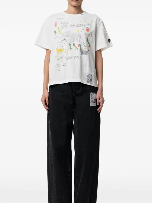 Maison MIHARA YASUHIRO プリント Tシャツ | ホワイト | FARFETCH JP