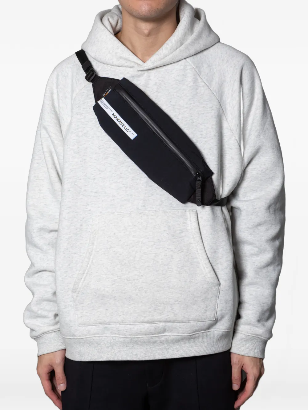 Makavelic x Coldrain x The BONEZ Marsupio con zip - Nero