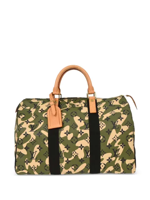 Louis Vuitton Pre-Owned 35 Speedy 经典logo帆布手提包(2008年典藏款)