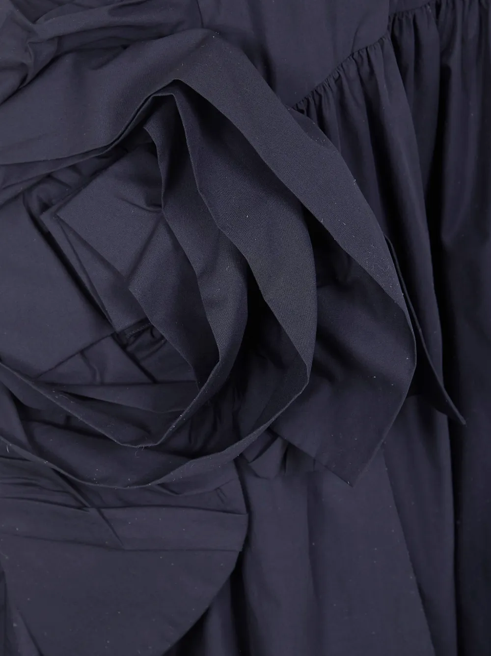  Simone Rocha Ruffled-detail Midi Dress - Black 