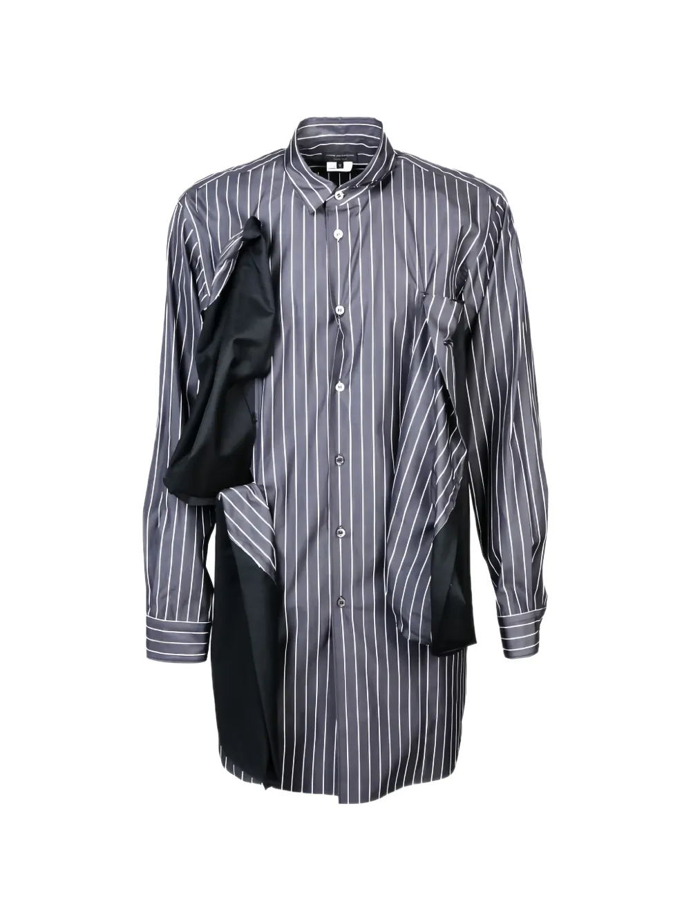 Comme des Garçons Homme Plus striped panelled shirt - Grigio
