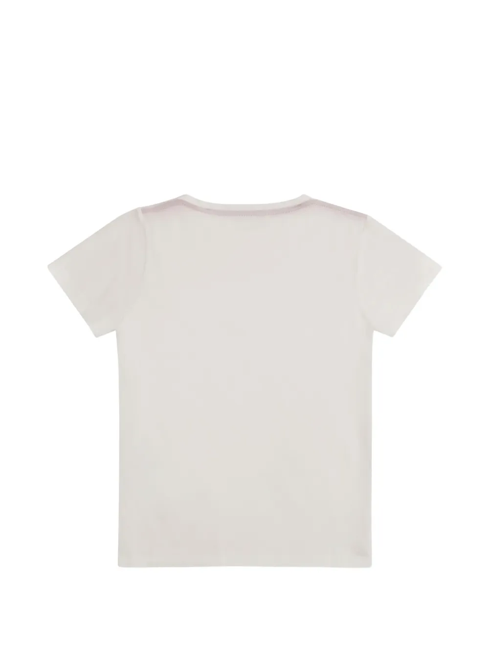 Gucci Kids T-shirt met zak en logo Wit