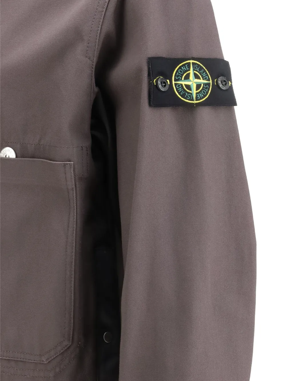 Stone Island 4100076 katoenen canvas jack Grijs