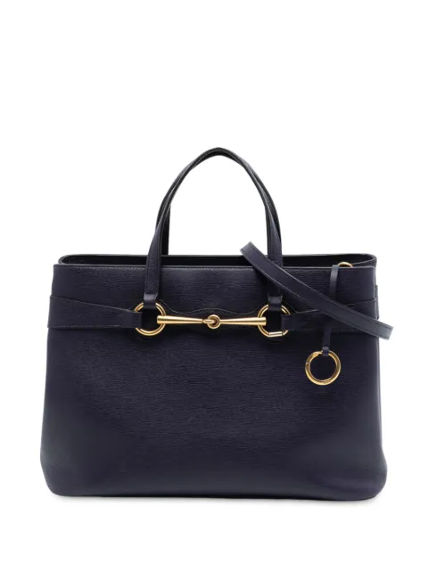 Gucci Pre-Owned 2016-2025 Leather Bright Bit satchel