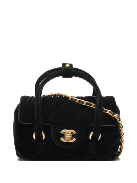 CHANEL Pre-Owned 2022-2025 chain quilted mini boston shoulder bag