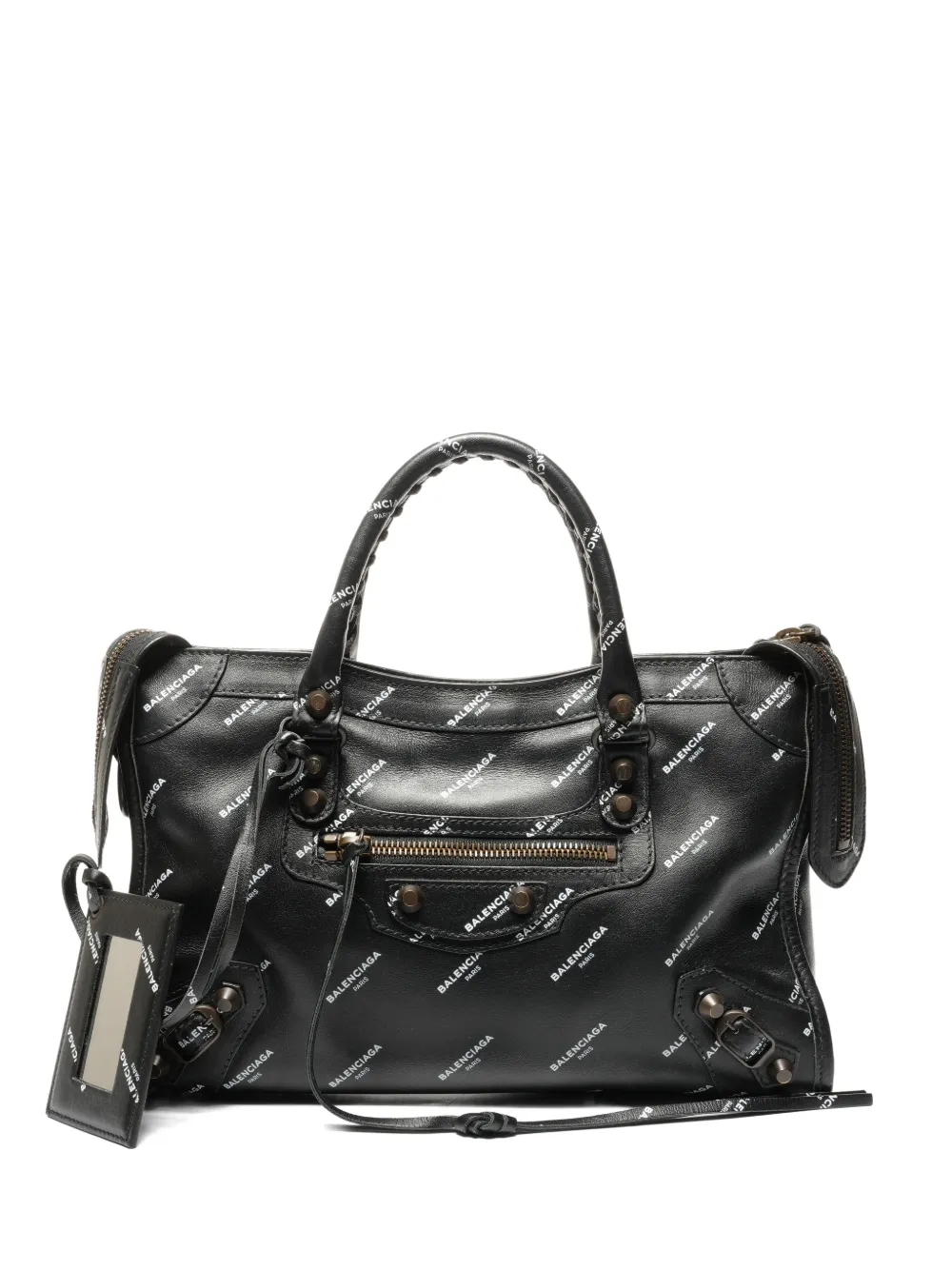 Balenciaga Pre-Owned 2015-2025 logo city bag - Nero