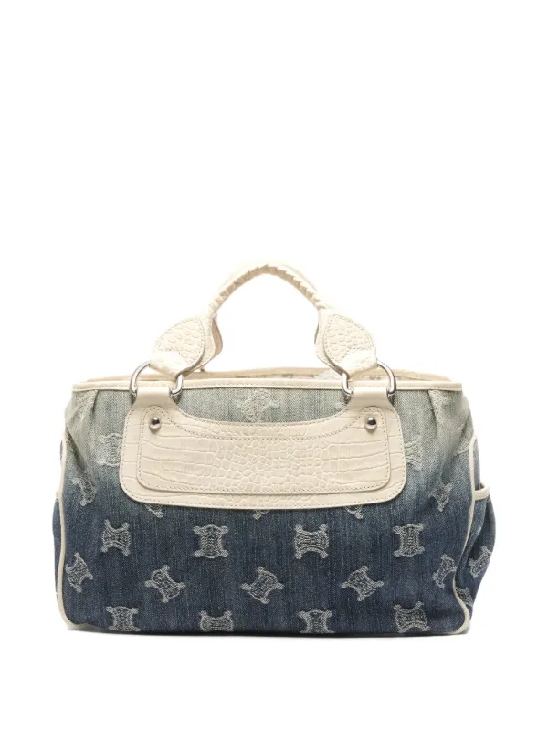 Celine Pre-Owned 2000s マカダム ブギー ハンドバッグ | ブルー