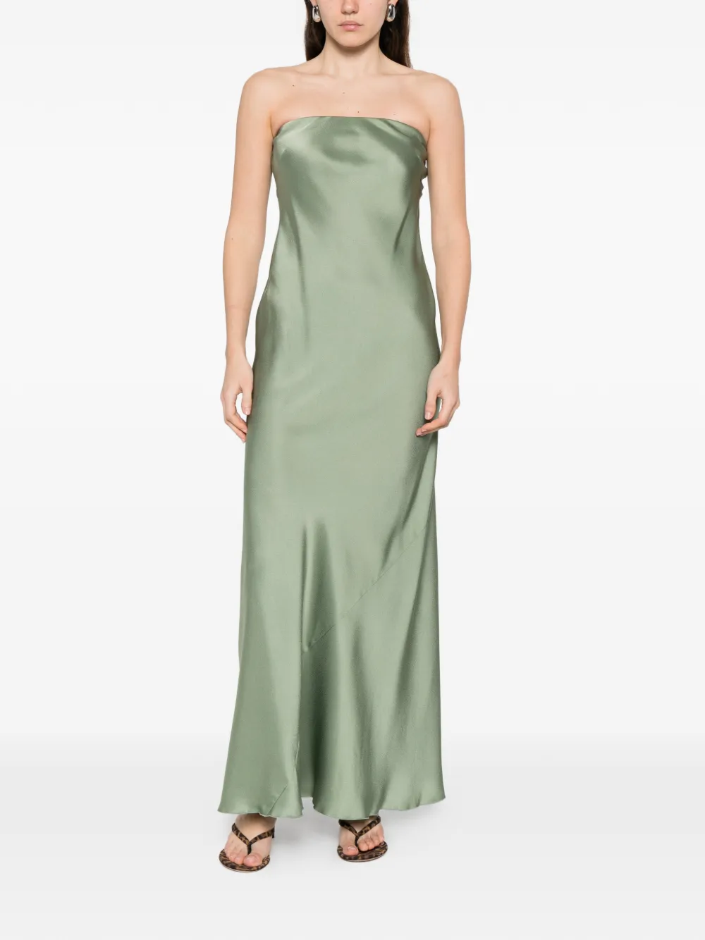 Forte Forte Strapless Maxi Dress - Green 
