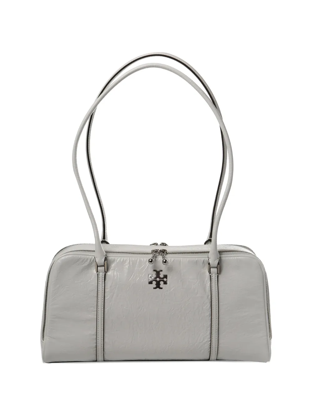 Tory Burch small logo-detail zip-fastening shoulder bag - Bianco
