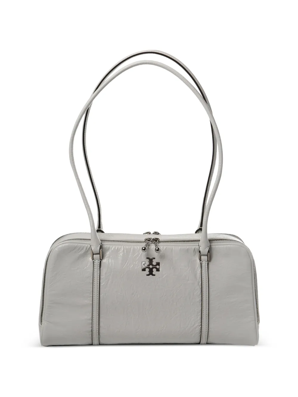 Tory Burch small logo-detail zip-fastening shoulder bag - Bianco