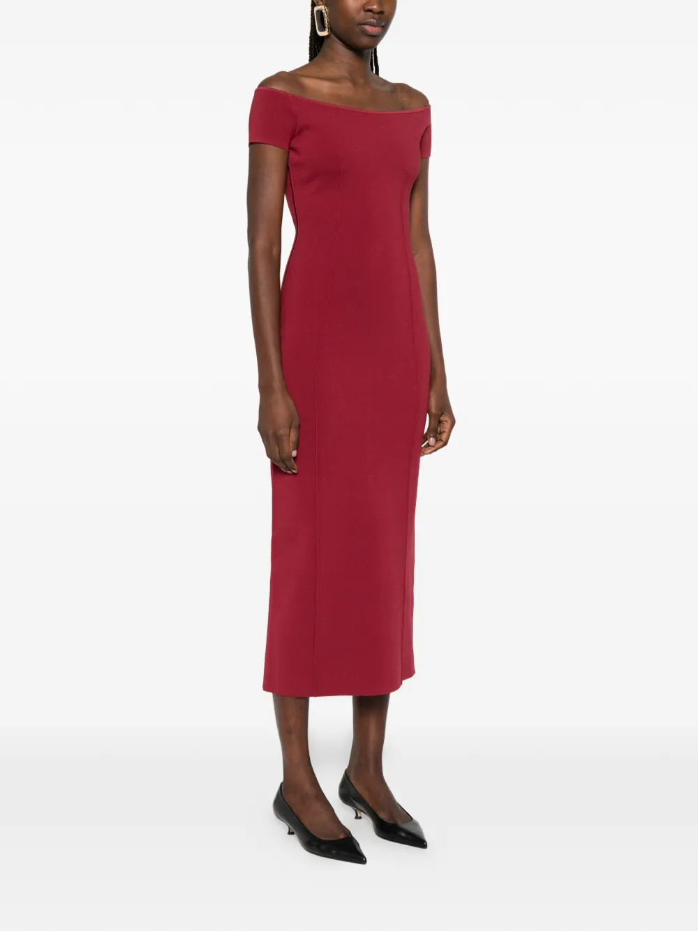 Foin Off-Shoulder Midi Dress