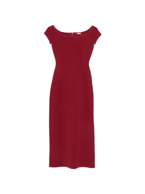 JOSEPH Foin off-shoulder midi dress