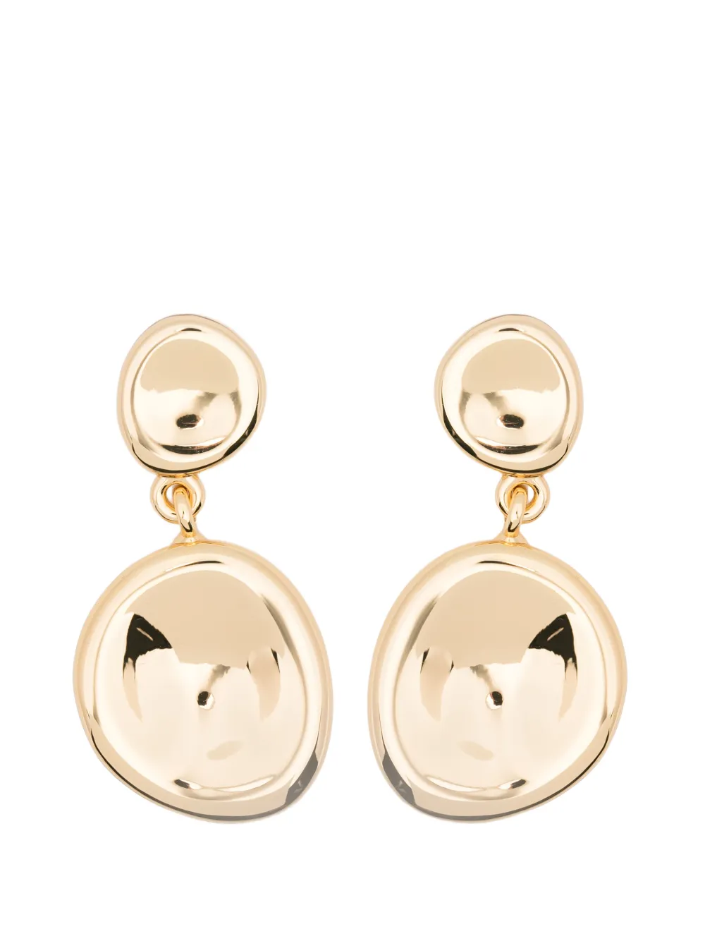 JOSEPH logo-detail drop earrings - Oro