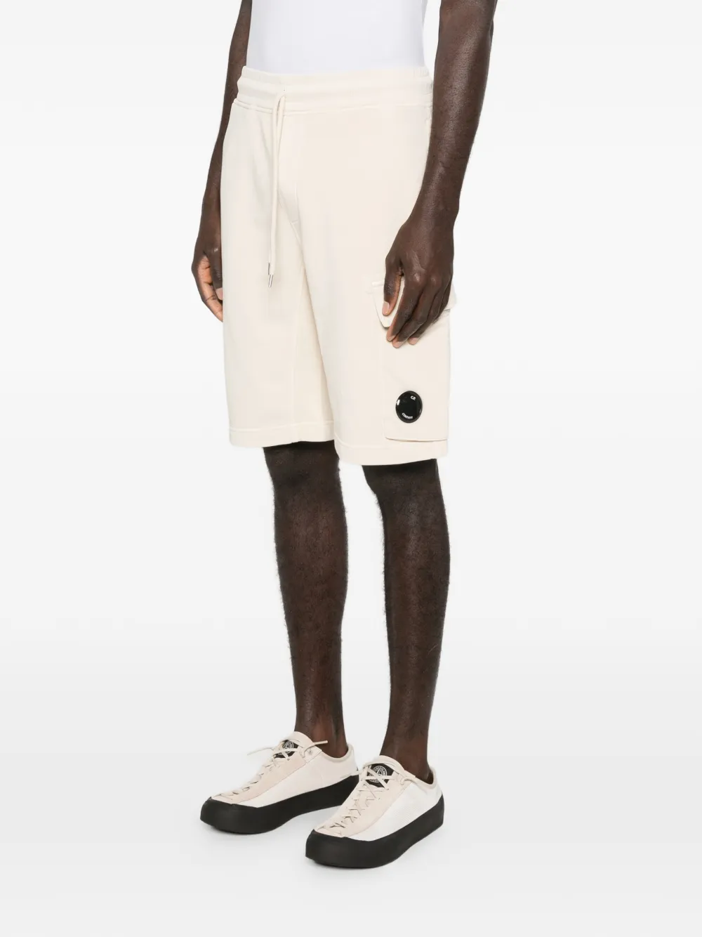 C.P. Company Trainingsshorts met cargozakken Beige