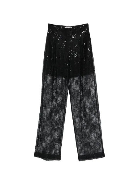 Alberta Ferretti pantalones con detalle de lentejuelas