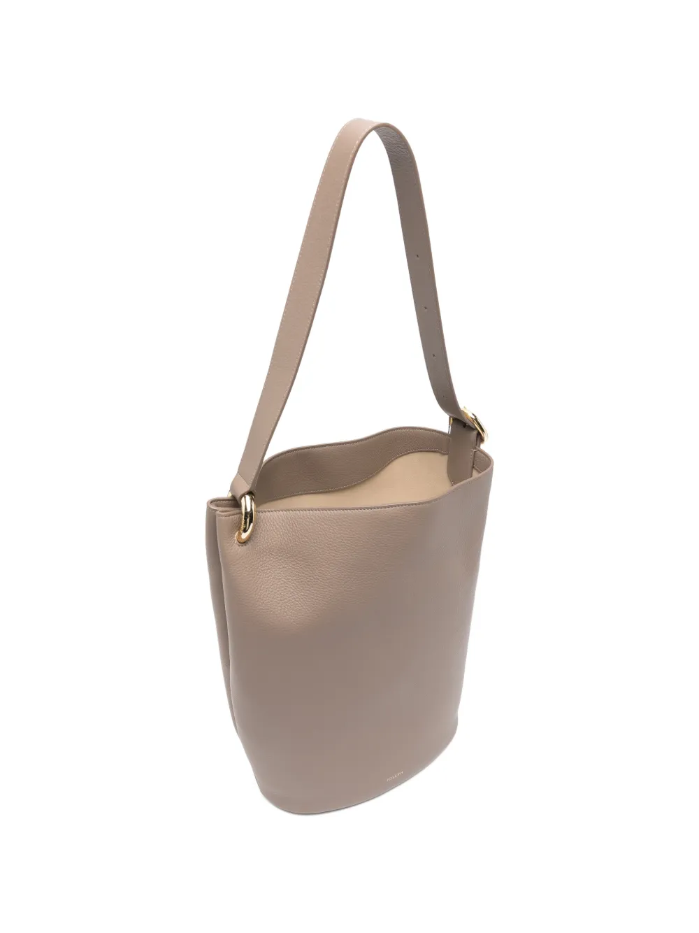 JOSEPH Fold leren bucket-tas Beige