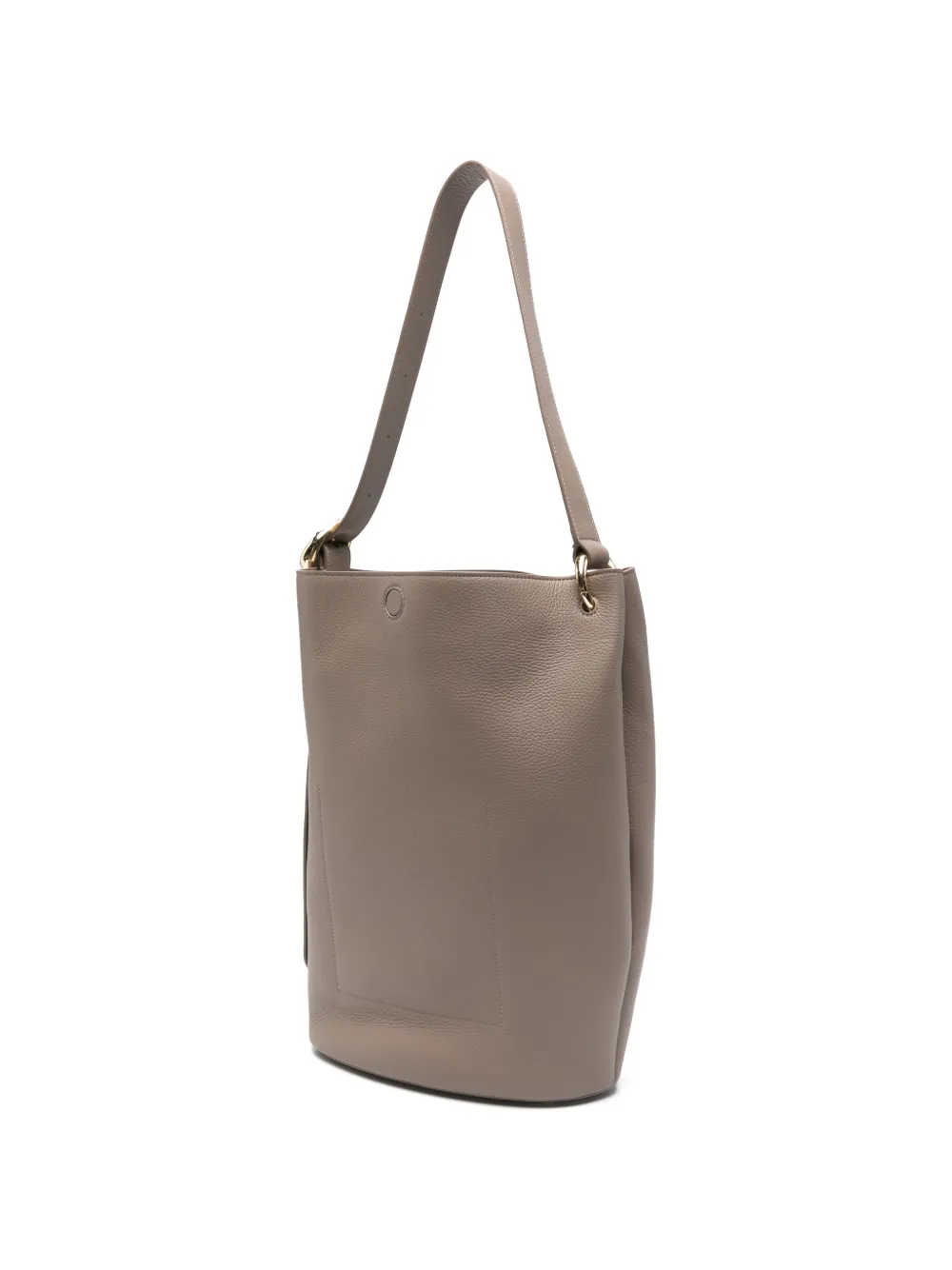 JOSEPH Fold leren bucket-tas Beige