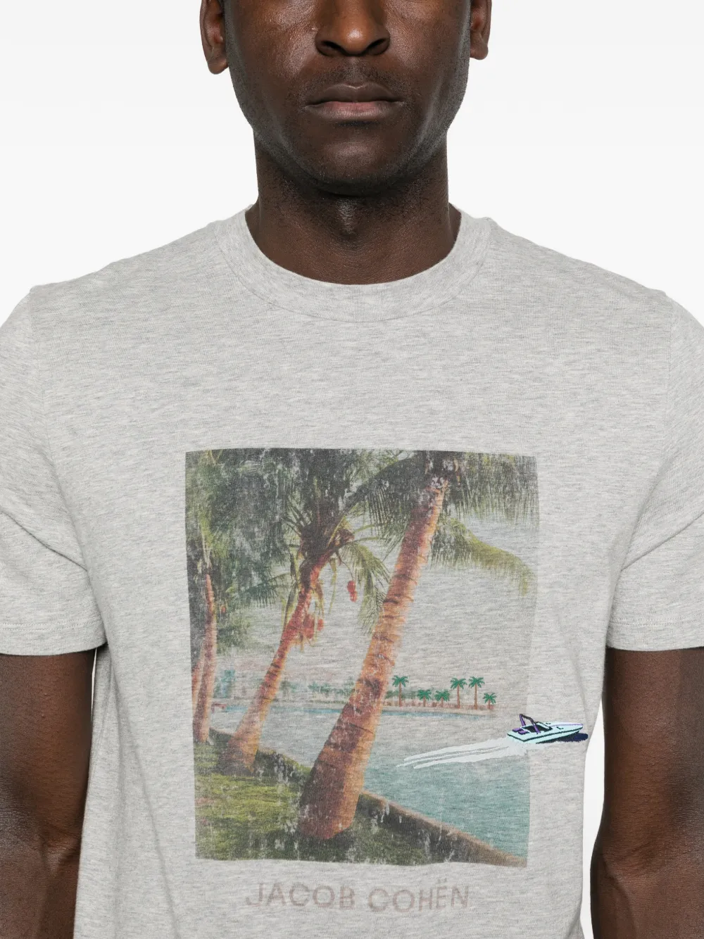 Jacob Cohën T-shirt met print Grijs