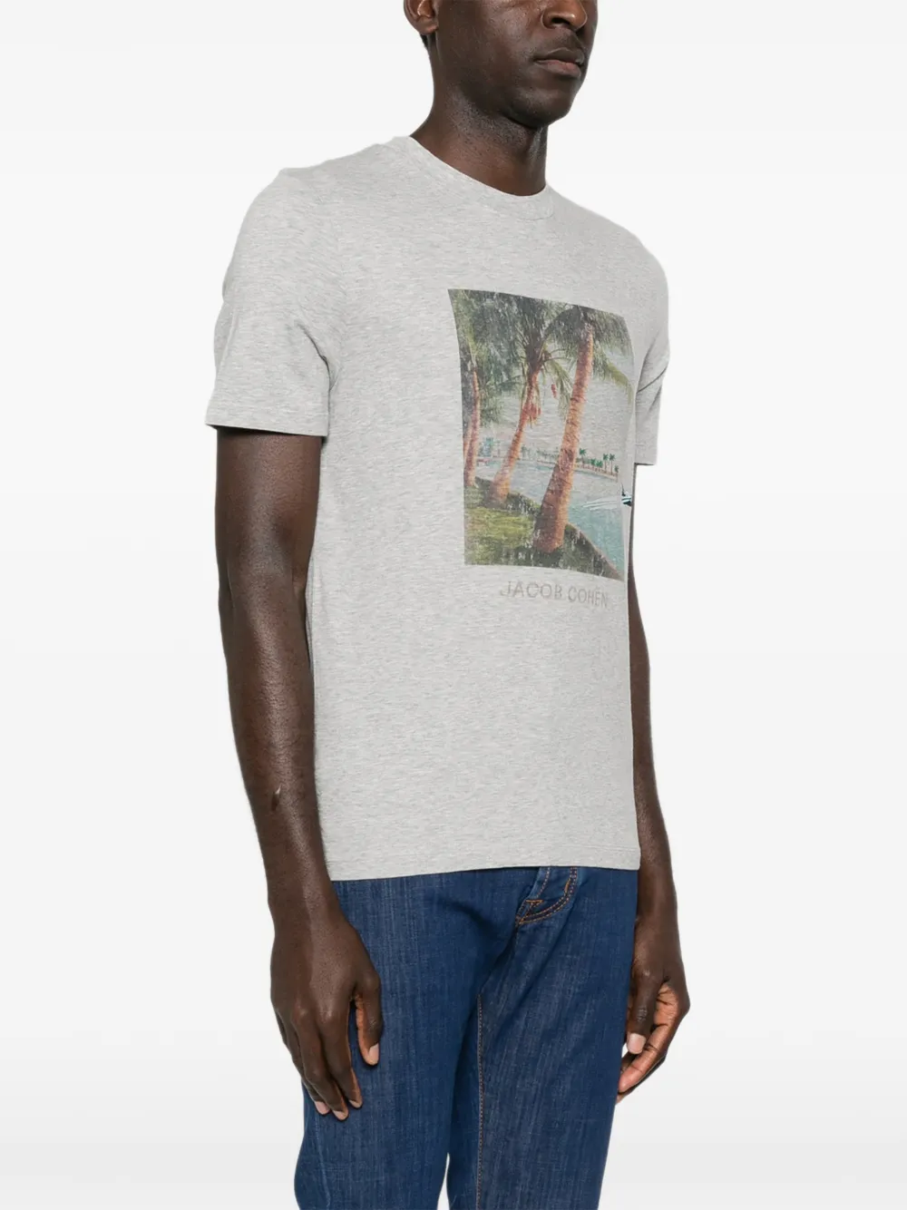 Jacob Cohën T-shirt met print Grijs