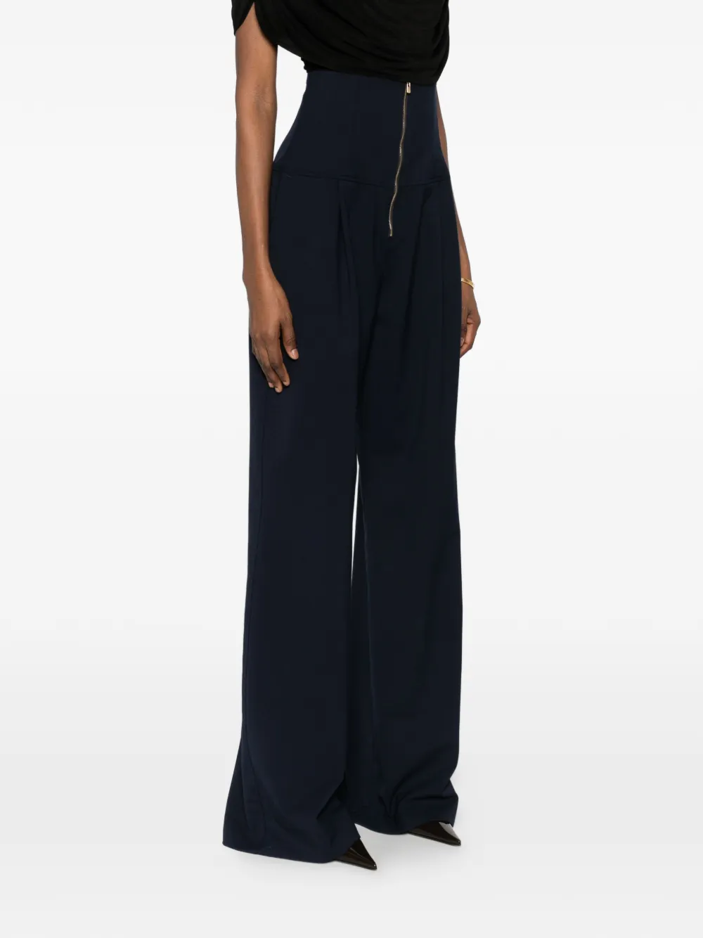 THELATEST Cloe broek met rits Blauw