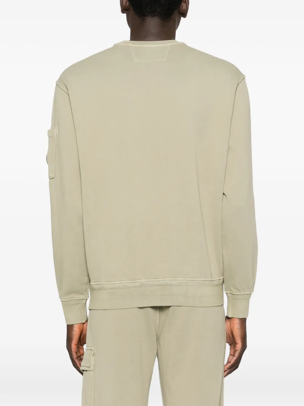 C.P. Company Sweater met logopatch Groen