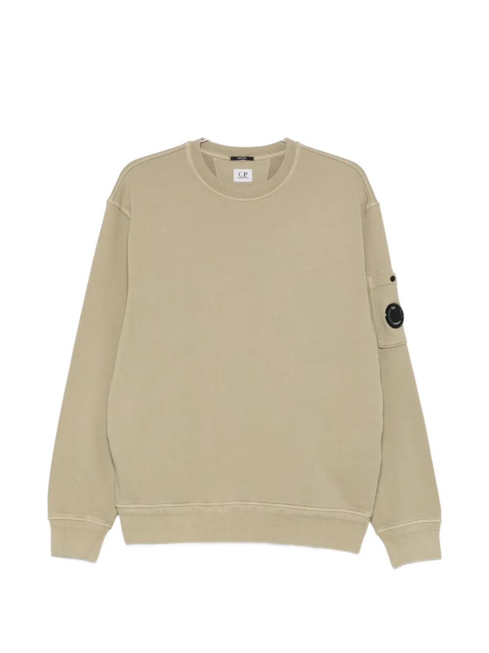 C.P. Company logo-patch crew-neck sweatshirt - Verde