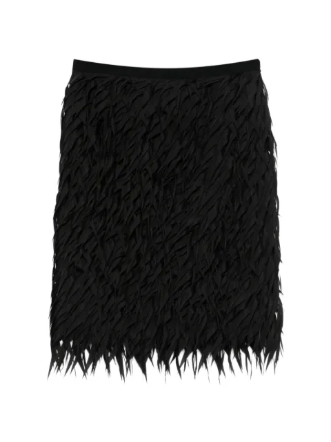 Nº21 fringe-embellished midi skirt