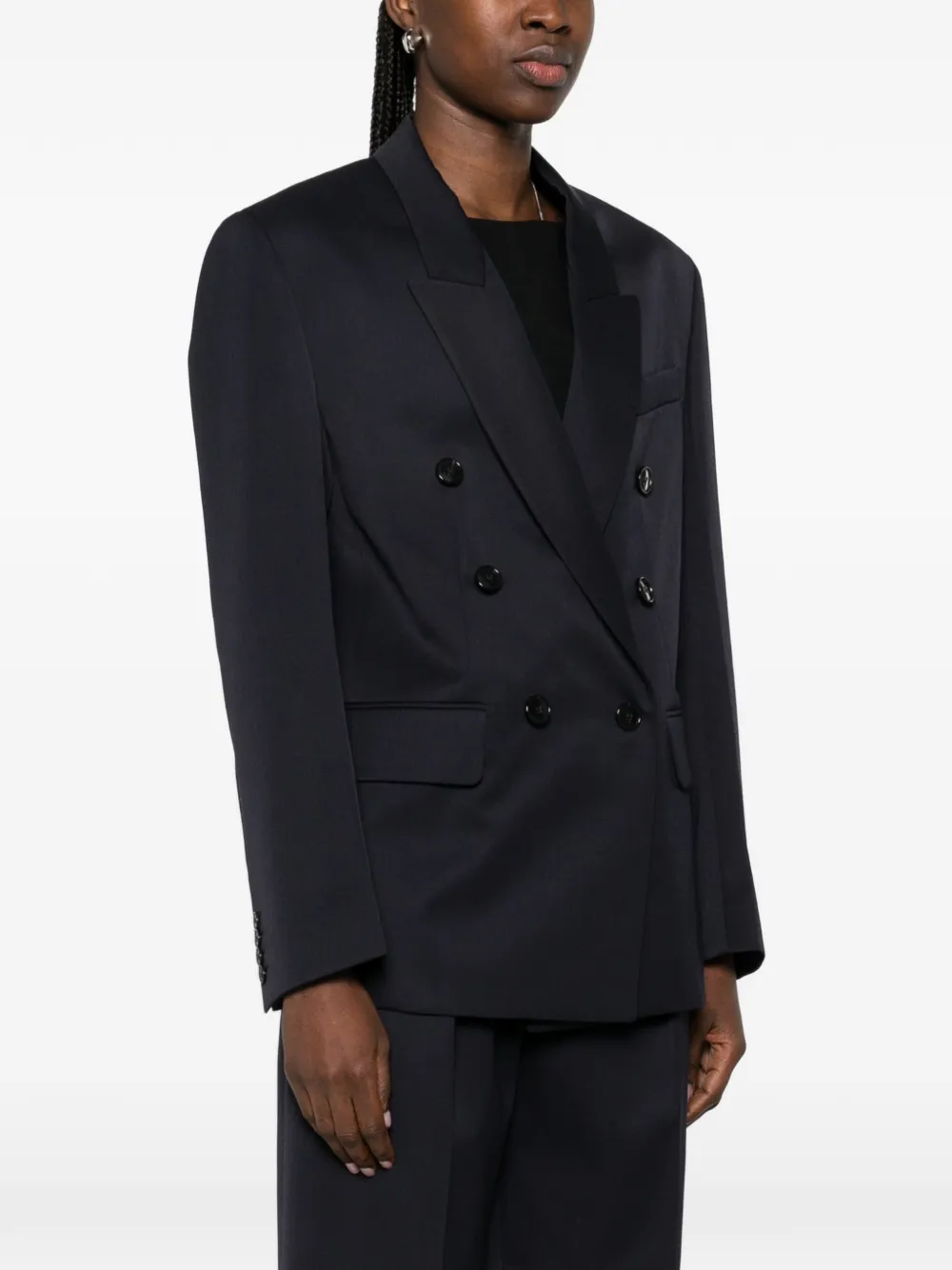  Victoria Beckham Double-breasted Jacket - Blue 
